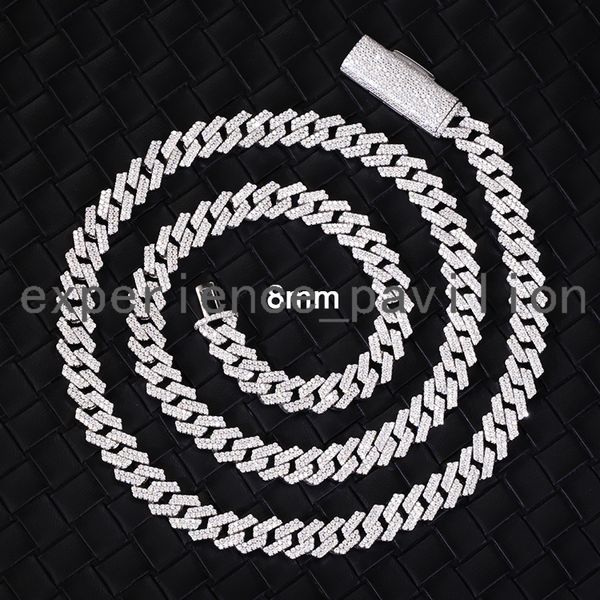 Factory Price 8mm 2rows Cuban Chain 100% 925 — compare prices at CompareOffers