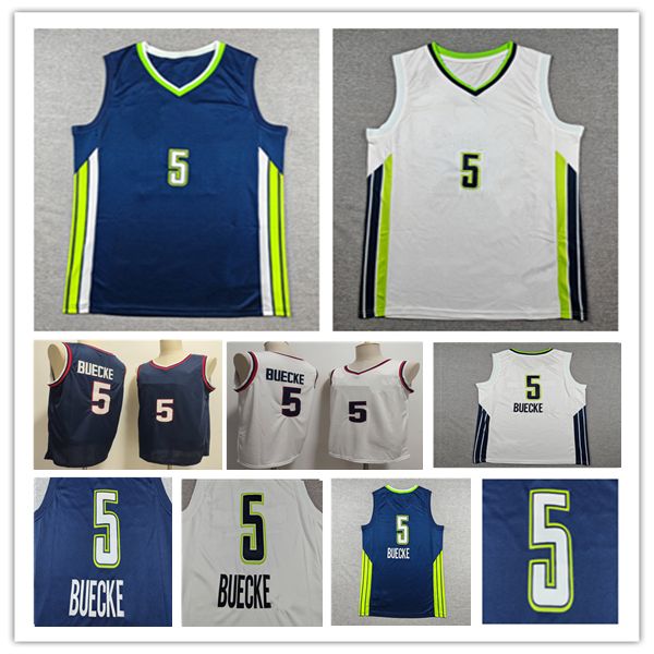 5 Paige Bueckers UConns College Basketball Jersey Stitched Wings Basketball Shirts Home Road Away White Navy Uniforms