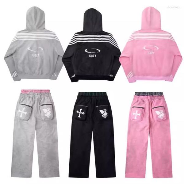 Women's Tracksuits Spring And Autumn 2025 Sports Wide-Leg Pants Suit Printed European American Street Cross-Border Double Waist Hooded, Gray trousers
Women's Tracksuits Spring And Autumn 2025 Sports Wide-Leg Pants Suit Printed European American Street Cross-Border Double Waist Hooded, Gray trousers