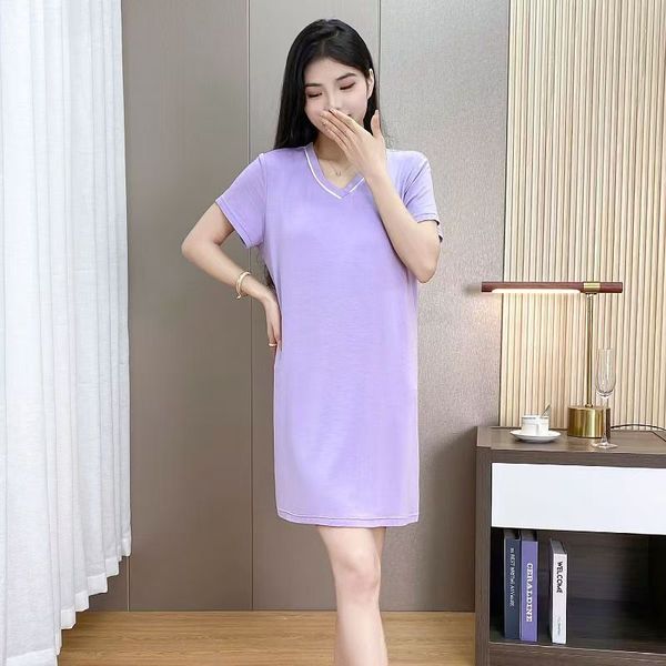 Milk Silk Nightgown Women Nightdress Short Sleeve Cartoon Nightgowns Sweet Casual Sleepwear Pijamas Sleepdress, Black
Milk Silk Nightgown Women Nightdress Short Sleeve Cartoon Nightgowns Sweet Casual Sleepwear Pijamas Sleepdress, Black