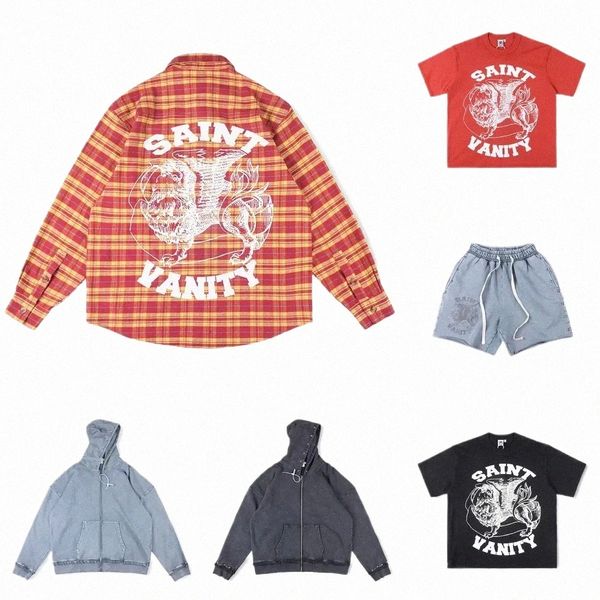 designer men's hoodie SAINT VANITY popular retro high — compare prices at CompareOffers
