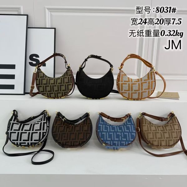 Designer womens Hobo underarm lunar teeth Bag letter printed single shoulder Crossbody bag handbag Half-Moon Armpit Bags Wallet 01, Black 
Designer womens Hobo underarm lunar teeth Bag letter printed single shoulder Crossbody bag handbag Half-Moon Armpit Bags Wallet 01, Black