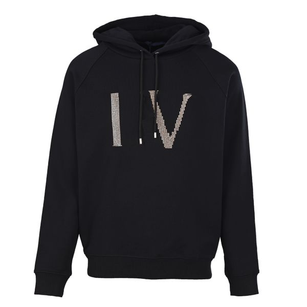 Hot stamping letter hooded simple and fashionable pullover, long sleeved base shirt, casual versatile hoodie, unisex, Black
Hot stamping letter hooded simple and fashionable pullover, long sleeved base shirt, casual versatile hoodie, unisex, Black
