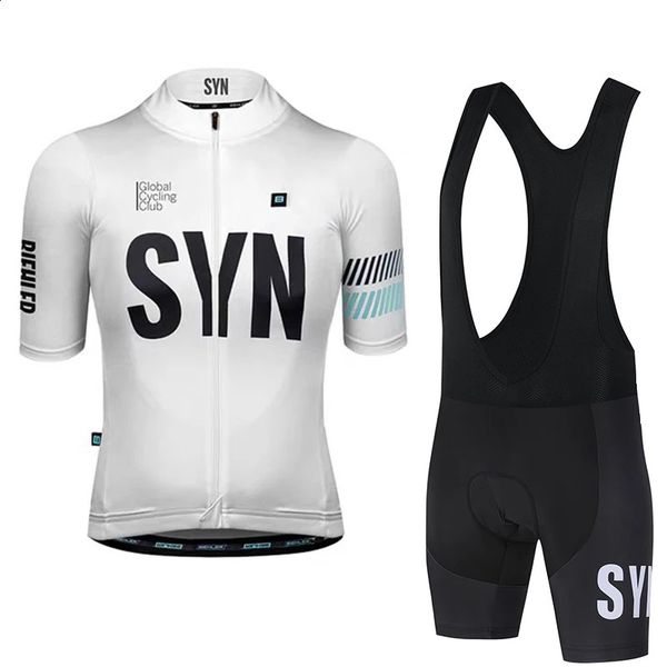 SYN Summer mens cycling suit set lightweight and breathable road jersey quick drying sports shirt bib 250822