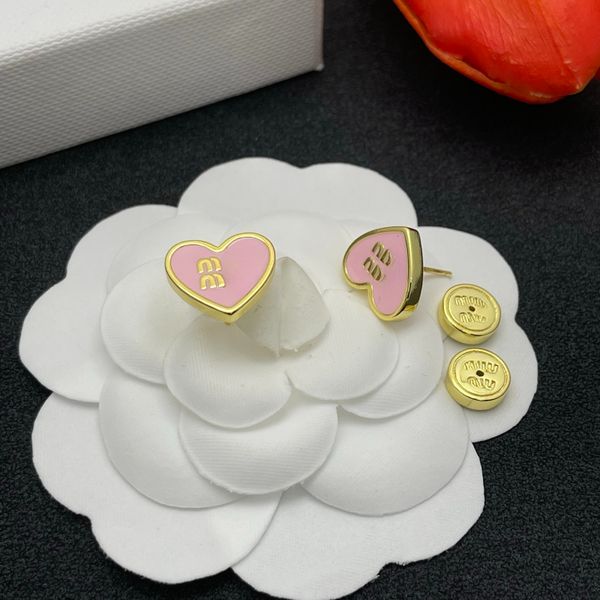 Designer Earrings Enamel Heart Pattern Earrings Daily Simple Earring Accessories Brand Designer Gift
Designer Earrings Enamel Heart Pattern Earrings Daily Simple Earring Accessories Brand Designer Gift