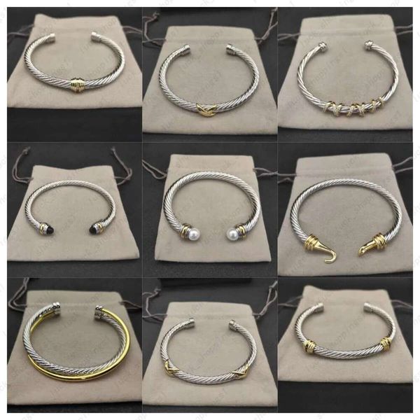 Designer Fashion Vintage Cable Bracelet Sier Gold Jewelry — compare prices at CompareOffers