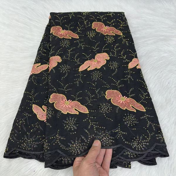 Wine Red African Cotton Lace Fabric 2024 New Nigerian Style Diamond Embroidered Fabric Sewing Daily Clothing for Women 5 yards
Wine Red African Cotton Lace Fabric 2024 New Nigerian Style Diamond Embroidered Fabric Sewing Daily Clothing for Women 5 yards