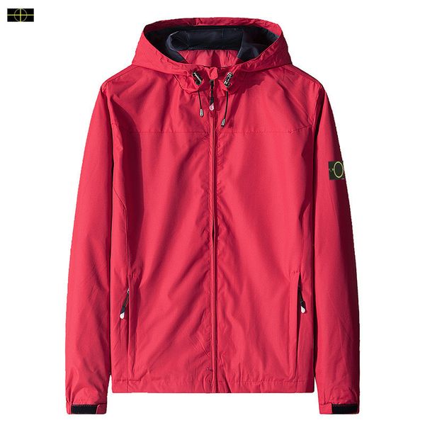 Topstoney Jacket Spring Autumn Lightweight Hiking Jacket Casual Breathable Casual Quick Drying Men's Women's Outdoor Spore Windbrekaer Classic Armband Coat Ed2