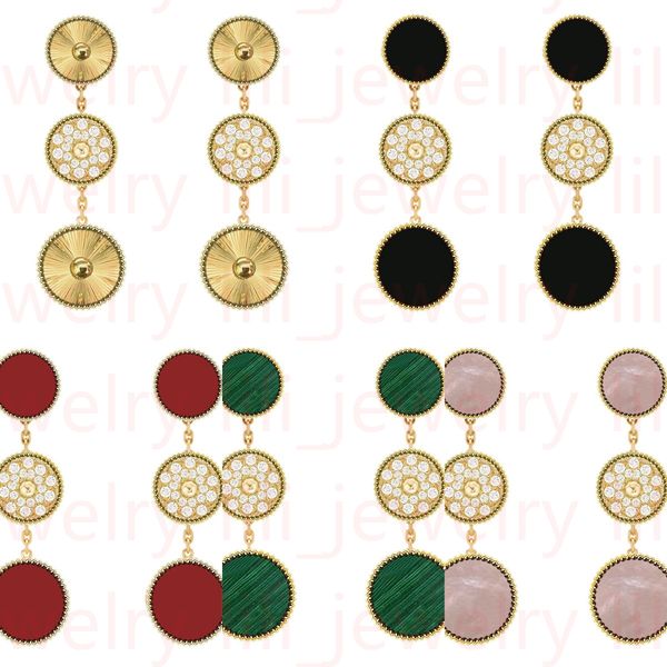 Four Leaf Clover 3 Flower Diamond Earrings in a variety of colors, Shell Agate 18k Gold and Silver, great gift for birthdays and holidays.
Four Leaf Clover 3 Flower Diamond Earrings in a variety of colors, Shell Agate 18k Gold and Silver, great gift for birthdays and holidays.