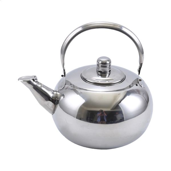 Stainless Steel KettleHeat Resistant Handle Stovetop Kettle Camping Tea Coffee Pot with Insulated Handle Teapot 250224BJ