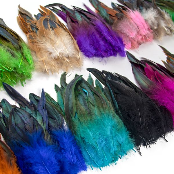 Update 15-20Cm Natural Pheasant Cock Feathers Crafts DIY Carnival Accessories Chicken Feather Handicraft Jewelry Decoration Plumes