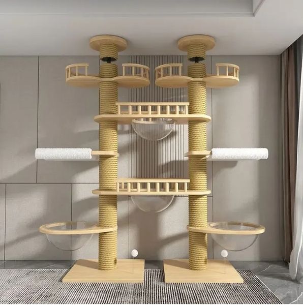 2025 Large Solid Wood Cat Scratching Post Tongtian Column Without Drilling Double Column Multi-layer Tower Cat Scratching Board
2025 Large Solid Wood Cat Scratching Post Tongtian Column Without Drilling Double Column Multi-layer Tower Cat Scratching Board