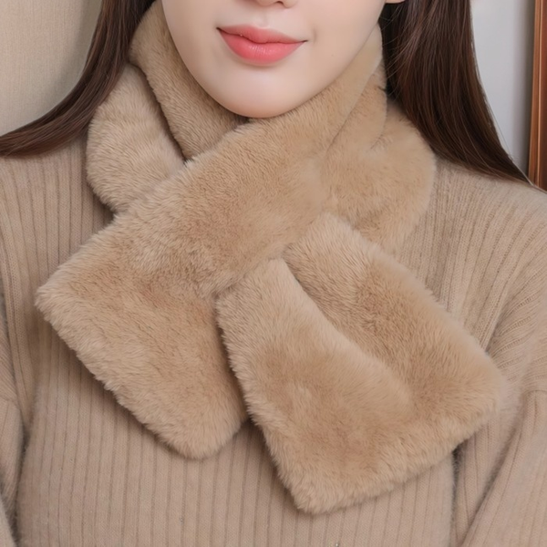 New No. 79 lazy rabbit fur scarf autumn and winter cross warm plush scarf student cute versatile warm neck scarf