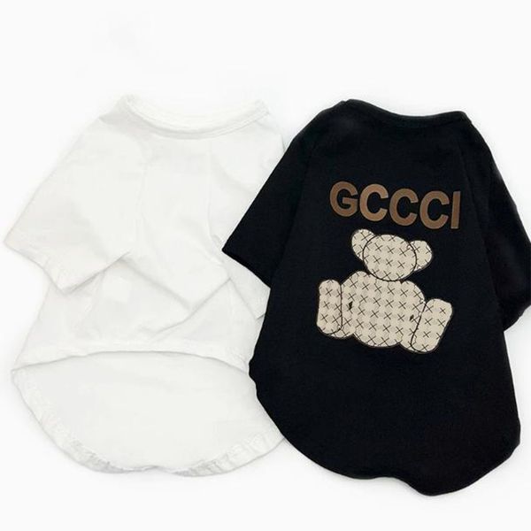 Designer Dog Summer Short T-Shirt Hoodies Dog Apparel Clothing Hooded Brand Pet Coat Clothing Pullover Pets