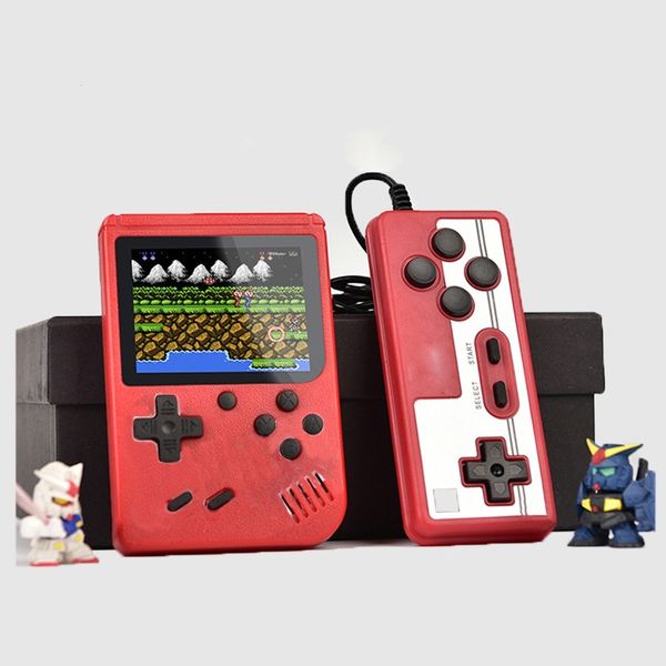 Mini Doubles Handheld Portable Game Players Retro Video Console Can Store 400 Games 8 Bit Colorful LCD
