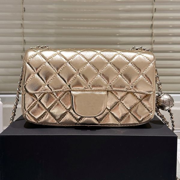 Small Silver Ball Chain Bag Designer Womens Shoulder Bag Leather Rib Check Silver Hardware Metal Twistlock Matelasse Chain Hand Crossbody Bag Makeup Bags Purse 20cm, Black
Small Silver Ball Chain Bag Designer Womens Shoulder Bag Leather Rib Check Silver Hardware Metal Twistlock Matelasse Chain Hand Crossbody Bag Makeup Bags Purse 20cm, Black