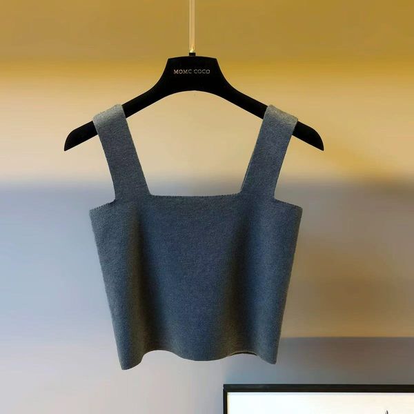 Top brand Girl Tank Fashion Women Summer Black White and Gray Sleeveless Knitted Suspenders Round Neck Sexy Designer Clothing Vest New
Top brand Girl Tank Fashion Women Summer Black White and Gray Sleeveless Knitted Suspenders Round Neck Sexy Designer Clothing Vest New