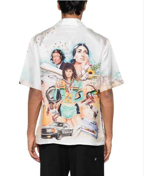 25 Casabalnc Summer Shirt Pattern Print Short Sleeve Silk Shirts Vintage Cardigan T-shirt Loose Hawaiian Lapel Men Casual Vacation Style Button Silk Shirt Tide Tops, Forestgreen
25 Casabalnc Summer Shirt Pattern Print Short Sleeve Silk Shirts Vintage Cardigan T-shirt Loose Hawaiian Lapel Men Casual Vacation Style Button Silk Shirt Tide Tops, Forestgreen