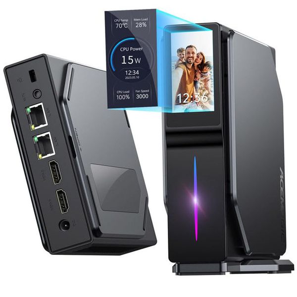 ACEMAGIC S1 Mini PC Gamer Windows 11 Intel 12th Alder Lake N95 DDR4 16GB 512GB WIFI5 Bluetooth 4.2 VGA Gaming Computer