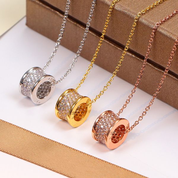 Pendant Necklaces Gold Silver Colour Luxury Designer Necklace Earrings Full Diamonds Extravagant Pendant Necklaces Stainless Steel Set Fashion Jewellery AA