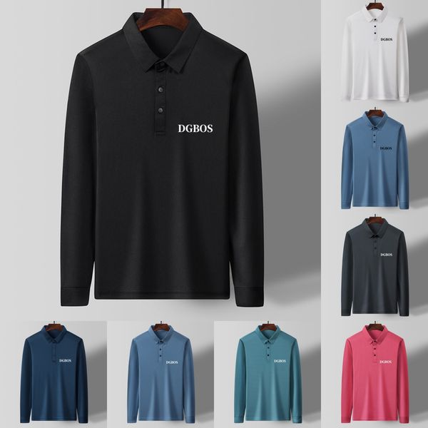 DGBOS Fashion Design Men's Polos Shirt Tees Classic Business Casual Lapel Long Sleeve Polo T Shirts Ice Silk Cotton Bottoming Shirt Designer Brands Men's Tops, B12
DGBOS Fashion Design Men's Polos Shirt Tees Classic Business Casual Lapel Long Sleeve Polo T Shirts Ice Silk Cotton Bottoming Shirt Designer Brands Men's Tops, B12