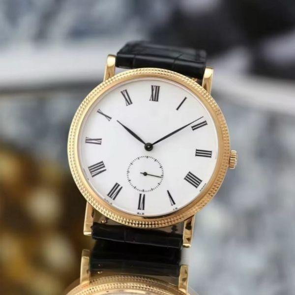 Top sell stainless watches Man Female watch Leather strap mechanical watch wrist watch 0032-2