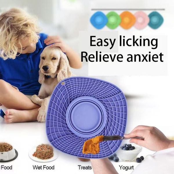 Multi functional silicone three in one pet folding slow food bowl pet anti choking dog licking pad, Green
Multi functional silicone three in one pet folding slow food bowl pet anti choking dog licking pad, Green