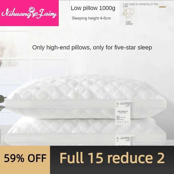 Natural silk core five-star hotel pure cotton sleep aid neck bedroom core high-end 100% X250321