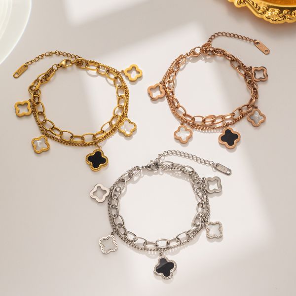 Bracelet For Women Luxury Designer jewelry Bracelets 18K Gold Plate Charm Chain Wedding Stainless Steel Gift Party birthday
Bracelet For Women Luxury Designer jewelry Bracelets 18K Gold Plate Charm Chain Wedding Stainless Steel Gift Party birthday