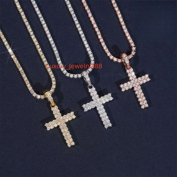 Trendy new sier vvs moissanite hip-hop cross pendant, classic men's and women's necklace jewelry
Trendy new sier vvs moissanite hip-hop cross pendant, classic men's and women's necklace jewelry