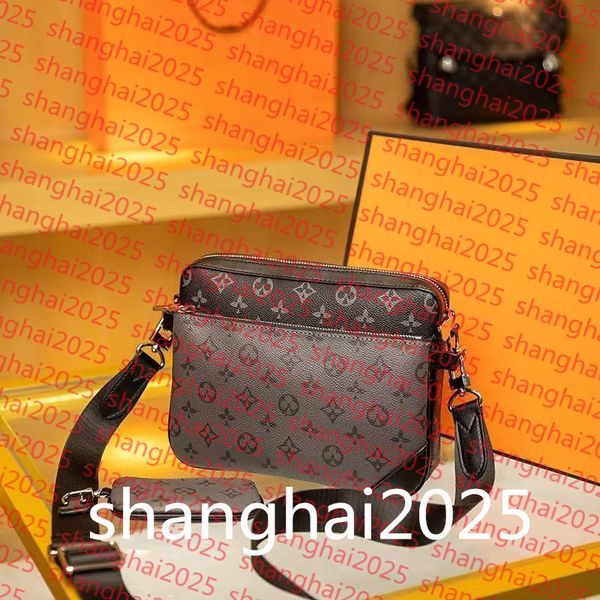 Handbags Men Leather TRIO Messenger Bags Luxury Shoulder Bag Make up Bags Designer Handbag Luxurys designers Mens Shoulder Bags, 25#wallet
Handbags Men Leather TRIO Messenger Bags Luxury Shoulder Bag Make up Bags Designer Handbag Luxurys designers Mens Shoulder Bags, 25#wallet