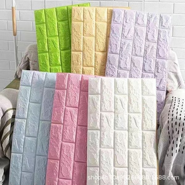 3D Wall Sticker Foam Brick Pattern Self-adhesive Bedroom Decoration Background Waterproof And Moisture-proof Wallpaper Thickness 3/4MM, 70x77cm
3D Wall Sticker Foam Brick Pattern Self-adhesive Bedroom Decoration Background Waterproof And Moisture-proof Wallpaper Thickness 3/4MM, 70x77cm