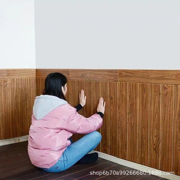 Wood Grain 3D Wall Sticker Self-adhesive Wallpaper Decoration Bedroom Living Room TV Background Waterproof Anti-collision Dado, 70cmx70cm
Wood Grain 3D Wall Sticker Self-adhesive Wallpaper Decoration Bedroom Living Room TV Background Waterproof Anti-collision Dado, 70cmx70cm