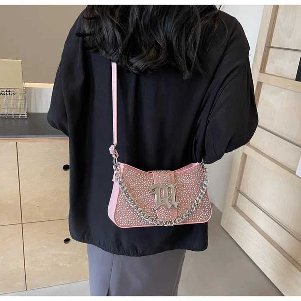 Designer Luxury Women Brand Diamond PU Leather Crossbody Bag Casual Chain Lock Hobos Messenger Shoulder Bag Y251124
