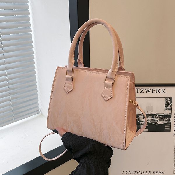 Hot selling niche design folding small square handbag vintage fashion texture single shoulder crossbody bag, Pink
Hot selling niche design folding small square handbag vintage fashion texture single shoulder crossbody bag, Pink