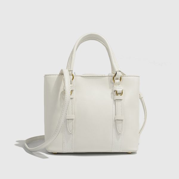Hot black mini city tote crossbody everything bucket Double compartment killer bag, White
Hot black mini city tote crossbody everything bucket Double compartment killer bag, White