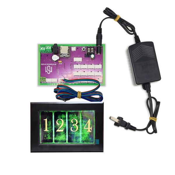 Mysterious Studio Secret Room Escape Game Mechanism Props Electronic Puzzle Smart Screen Numeral System Number Adjust with audio
