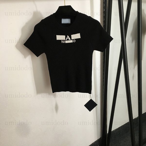 Womens Knitted Sweater Designer Short Sleeve T Shirt Pullover Knit Tops Summer Elastic Fabric Ladies Tees Fashion Casual Girls Tee, White
Womens Knitted Sweater Designer Short Sleeve T Shirt Pullover Knit Tops Summer Elastic Fabric Ladies Tees Fashion Casual Girls Tee, White