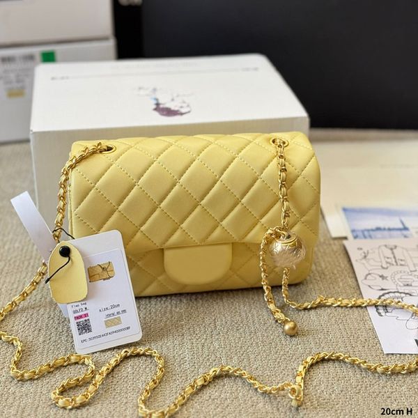 Golden Ball Women Lambskin Shoulder Bag Classic Flap Designer Crossbody Bags Metal Hardware Diamond Lattice Adjustable Matelasse Chain Luxury Tote Key Pouch 20cm, White 
Golden Ball Women Lambskin Shoulder Bag Classic Flap Designer Crossbody Bags Metal Hardware Diamond Lattice Adjustable Matelasse Chain Luxury Tote Key Pouch 20cm, White