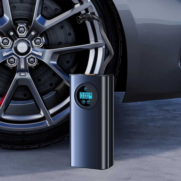 Rechargeable car tire inflator with digital pressure gauge small air pump 1500mAh portable air pump used for car motorcycle bicycle ball M250331