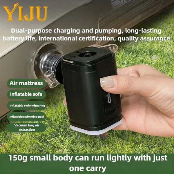 1 car wireless air pump 150PSI portable electric tire inflator used for cars bicycles air compressors and transportation in the United States M250401