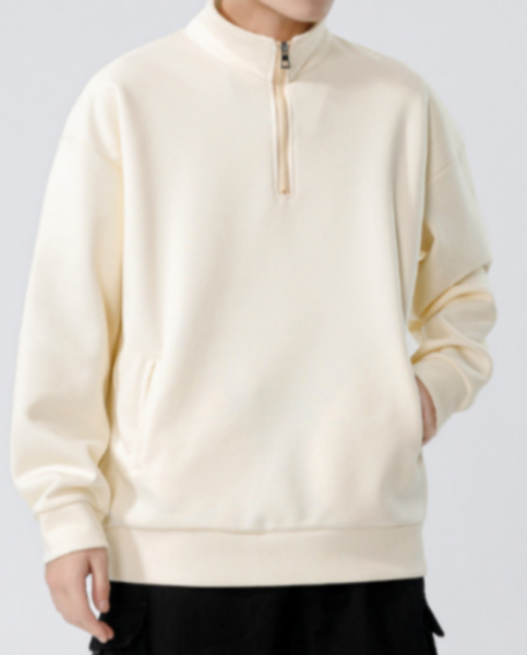 285 Turtleneck Sweatshirt for Men Autumn and Winter Thickened Loose Trendy Solid