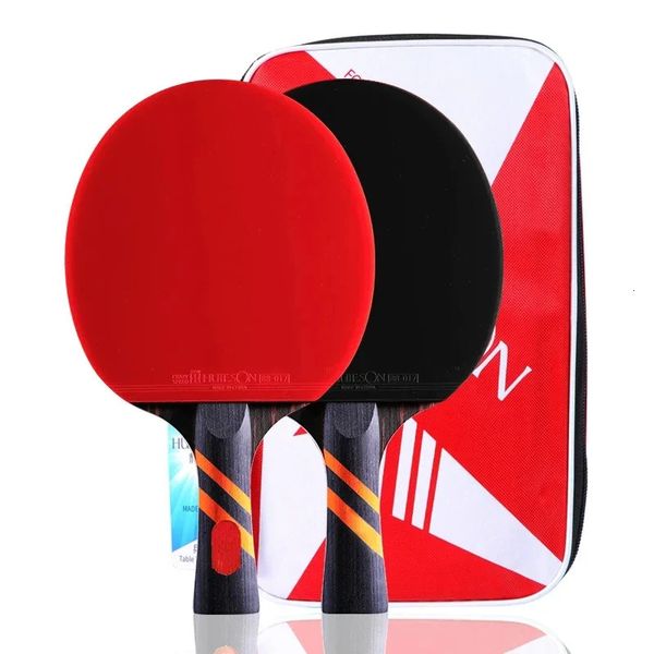 8star walnut surface 5lywood2 inner carbon ping pong paddles 2 piecesset powerful racket for adult 250424z