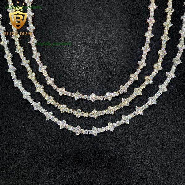 Hot Sale 4mm VVS Moissanite Tennis Chain Necklace — compare prices at CompareOffers