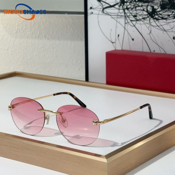 Designer sunglasses for women men glasses round frame Retro borderless Leopard Design outdoors Multicolor UV400 sunglass 0028
Designer sunglasses for women men glasses round frame Retro borderless Leopard Design outdoors Multicolor UV400 sunglass 0028