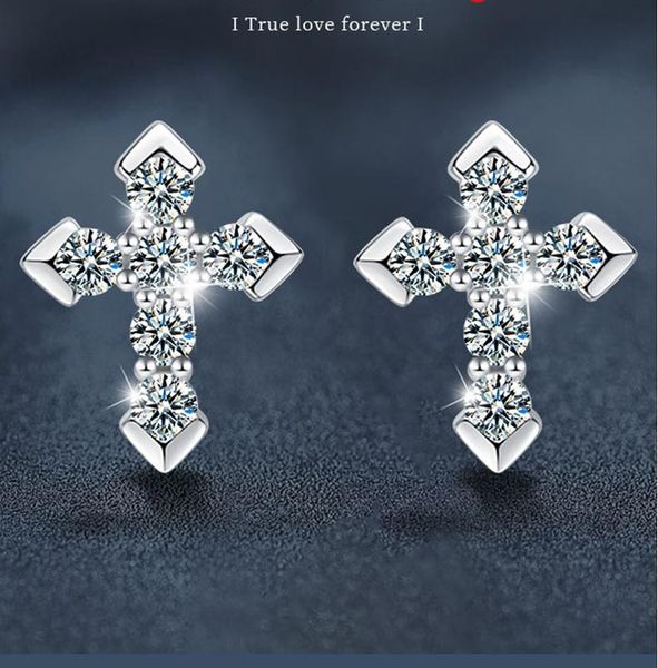 Silver Cross Stud Earrings with Moissanite 925 Sterling Silver Hypoallergenic 2024 New Trendy Elegant Earrings Fashion Accessories Birthday Gifts
Silver Cross Stud Earrings with Moissanite 925 Sterling Silver Hypoallergenic 2024 New Trendy Elegant Earrings Fashion Accessories Birthday Gifts