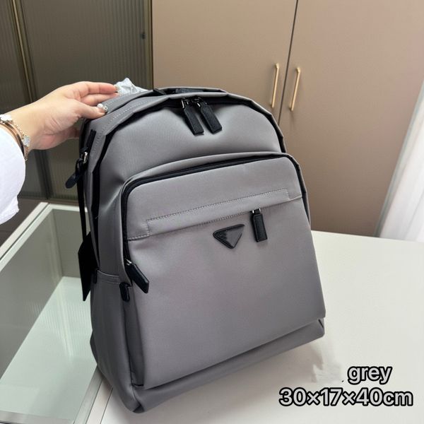Backpack Style Designer Recycled nylon fabric large capacity unisex backpack travel bag tricolor, Grey
Backpack Style Designer Recycled nylon fabric large capacity unisex backpack travel bag tricolor, Grey