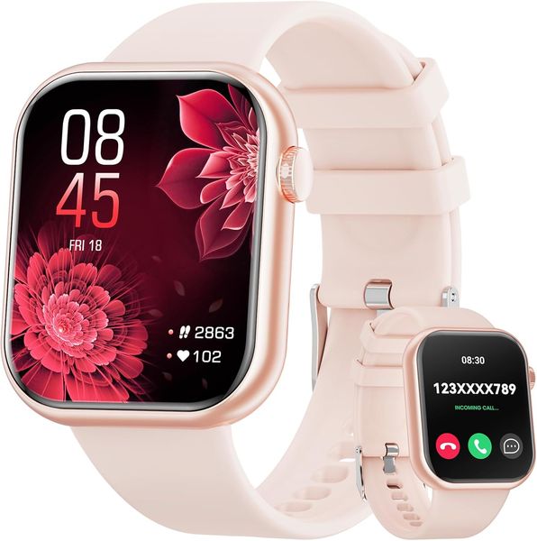 Smart Watch (Answer/Make Call) 1.85inch Fitness Tracker, Dials/Pedometer/Voice Assistant,DIY Smart Watches for Men Women Android iOS Phone, Plum
Smart Watch (Answer/Make Call) 1.85inch Fitness Tracker, Dials/Pedometer/Voice Assistant,DIY Smart Watches for Men Women Android iOS Phone, Plum