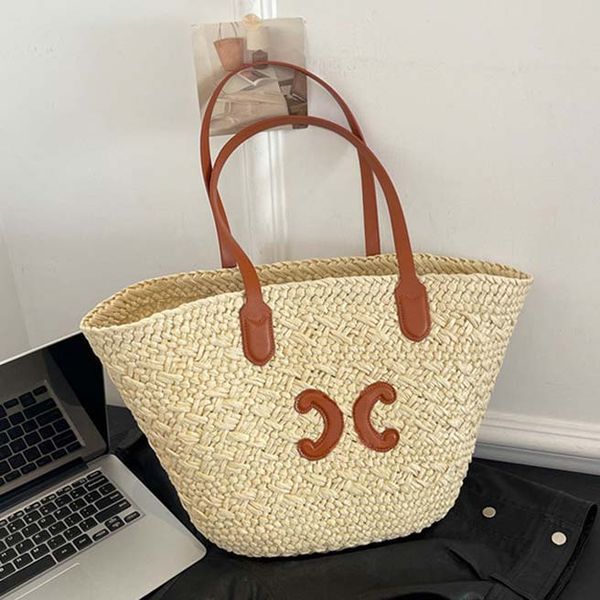 Tote Bag Summer Beach Bag Designer Bag Woven Shoulder Bag Lafite Grass Hand Woven Large Capacity Shopping Bag Leather Shoulder Strap for Picnic Vacation Handbag, #15
Tote Bag Summer Beach Bag Designer Bag Woven Shoulder Bag Lafite Grass Hand Woven Large Capacity Shopping Bag Leather Shoulder Strap for Picnic Vacation Handbag, #15