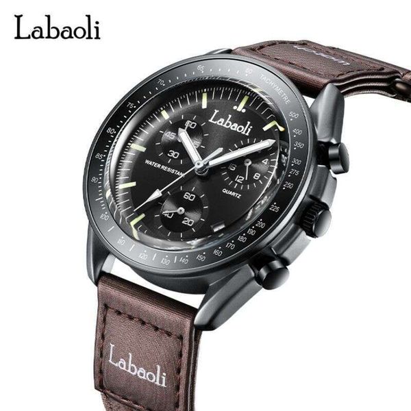 Labaoli Space Lunar Men's Multi functional True Six pin Quartz Watch, Black shell;black face;black belt
Labaoli Space Lunar Men's Multi functional True Six pin Quartz Watch, Black shell;black face;black belt